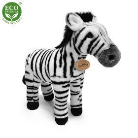 Plyšová zebra stojící 30 cm ECO-FRIENDLY RAPPA
