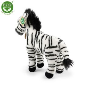 Plyšová zebra stojící 30 cm ECO-FRIENDLY RAPPA