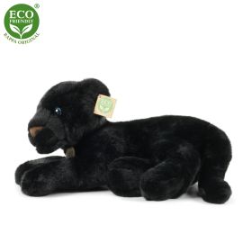 Plyšový černý panter ležící 40 cm ECO-FRIENDLY RAPPA