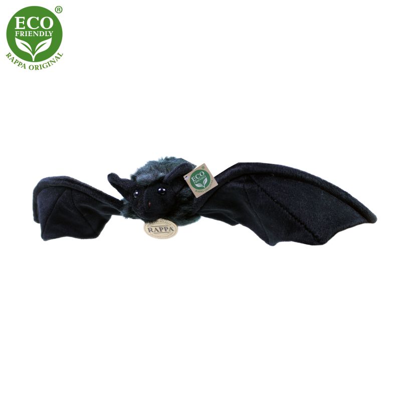 Plyšový netopýr černý 16 cm ECO-FRIENDLY RAPPA