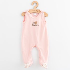 Kojenecké bavlněné dupačky New Baby Biscuits růžová | 80 (9-12m)