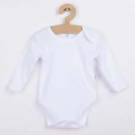 Kojenecké body s dlouhým rukávem New Baby bílé | 62 (3-6m)