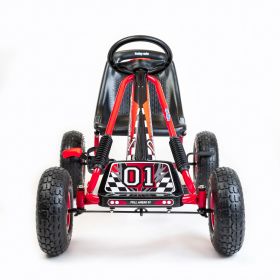 Dětská šlapací motokára Go-kart Baby Mix Razor červená