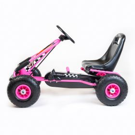Dětská šlapací motokára Go-kart Baby Mix Razor růžová
