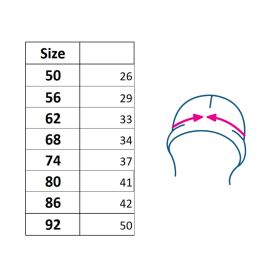 Dívčí čepička turban New Baby For Girls stripes Růžová
