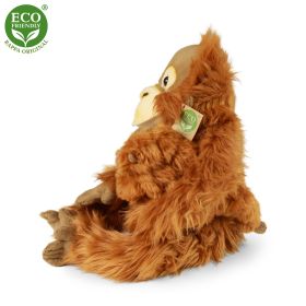 Plyšový orangutan s mládětem 28 cm ECO-FRIENDLY RAPPA