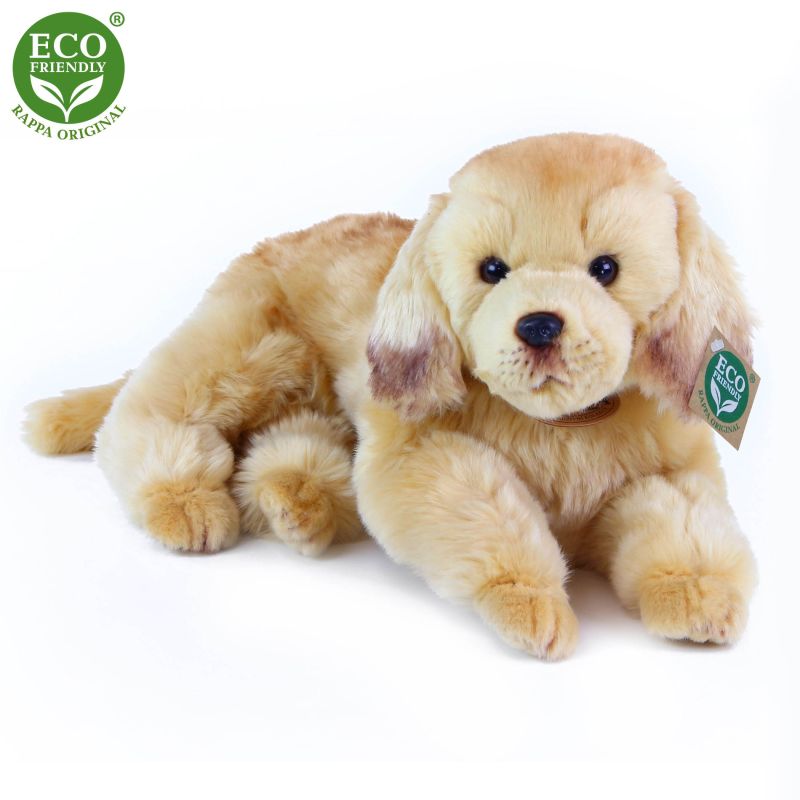 Plyšový pes zlatý retrívr ležící 32 cm ECO-FRIENDLY RAPPA