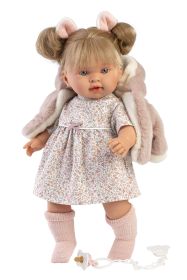 Llorens 42282 ALEXANDRA realistická panenka se zvuky a měkkým látkovým tělem 42 cm RAPPA