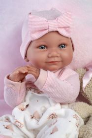 Llorens 73808 NEW BORN HOLČIČKA realistická panenka miminko s celovinylovým tělem 40 cm RAPPA