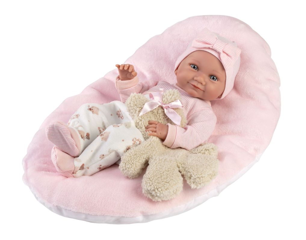 Llorens 73808 NEW BORN HOLČIČKA realistická panenka miminko s celovinylovým tělem 40 cm RAPPA
