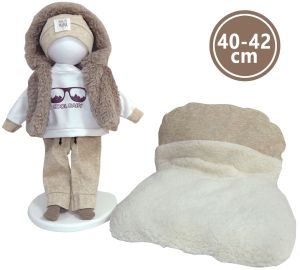 Llorens M738-99 obleček pro panenku miminko NEW BORN velikosti 40-42 cm RAPPA