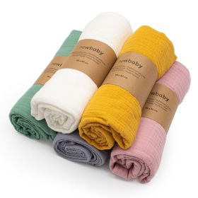 Mušelínová přikrývka New Baby mustard