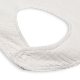 Mušelínový dětský bryndák New Baby white
