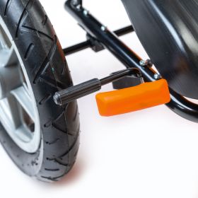 Dětská šlapací motokára Go-kart Baby Mix Buggy oranžová