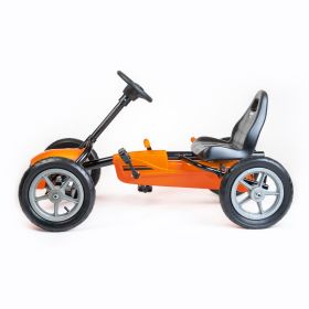 Dětská šlapací motokára Go-kart Baby Mix Buggy oranžová