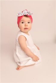 Dívčí čepička turban New Baby For Girls dots Růžová
