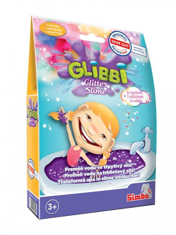 Sliz Glibbi Glitter Slime fialový třpytivý SIMBA