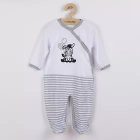 Kojenecký bavlněný overal New Baby Zebra exclusive Bílá