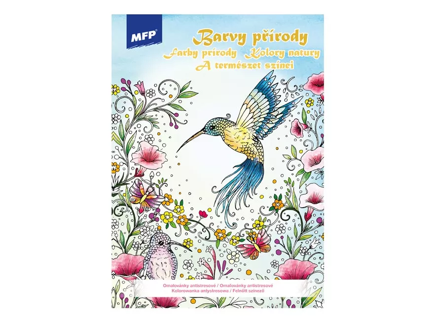 Omalovánky antistresové Barvy přírody 210x290mm/32s MFP