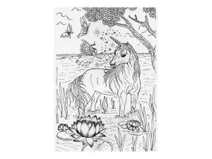 Omalovánky antistresové Jednorožci 3 210x290mm/32s MFP