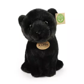 Plyšový černý panter sedící 23 cm ECO-FRIENDLY RAPPA