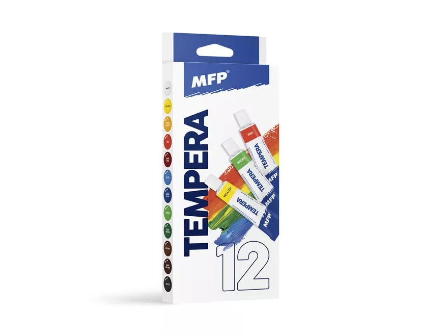 Temperové barvy set 12 ks 12ml MFP