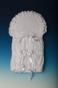 ESITO Zavinovačka klasická madeira 2 kanýry bílá 112x38 cm