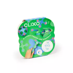 CLIXO Itsy Green & Blue - magnetická stavebnice 18 kusů RAPPA