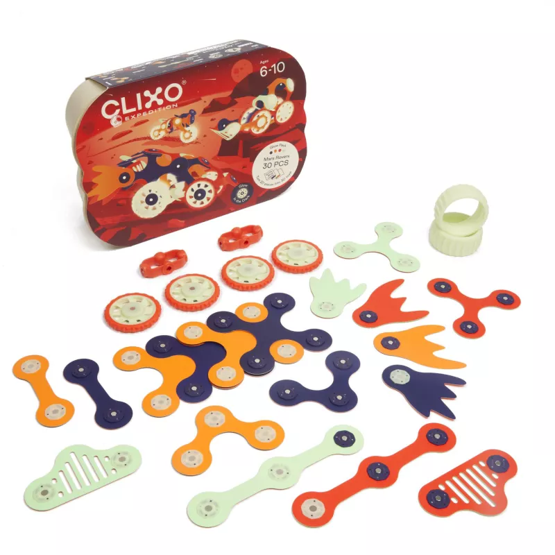 CLIXO Mars Rovers - magnetická stavebnice 30 kusů RAPPA