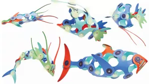 CLIXO Ocean Creatures - magnetická stavebnice 24 kusů RAPPA