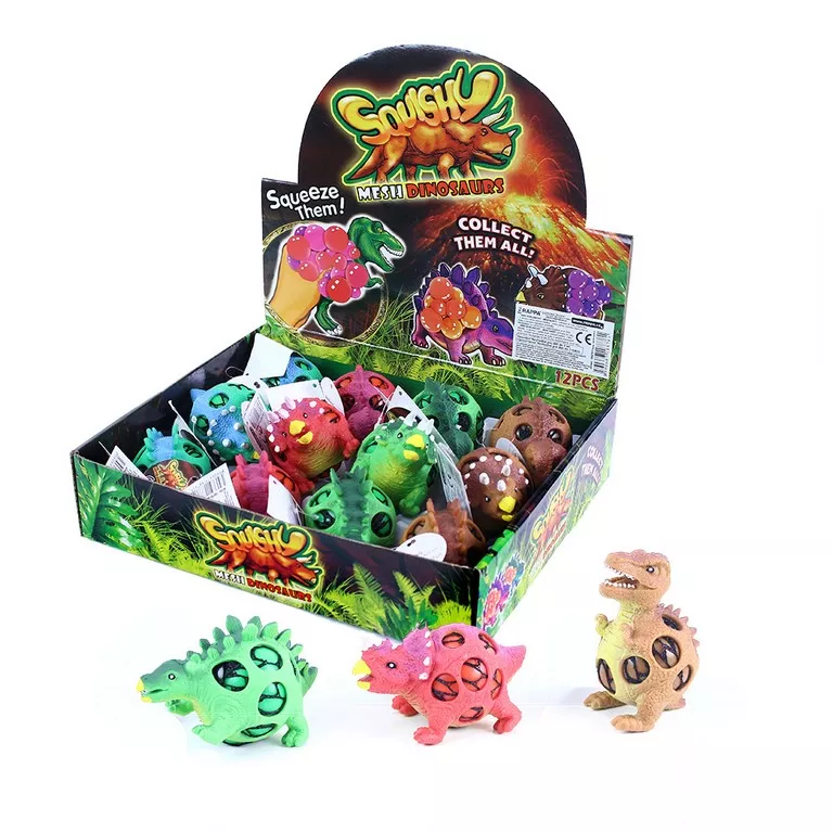 Dinosaurus míček s kuličkami 5 - 9 cm RAPPA