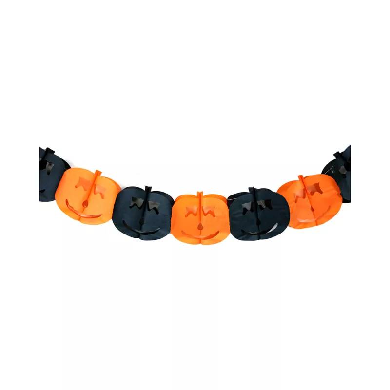 Girlanda Halloween dýně papírová 4 m RAPPA