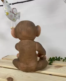 Guca 992 REBORN OPIČKA - miminko s celovinylovým tělem - 32 cm RAPPA