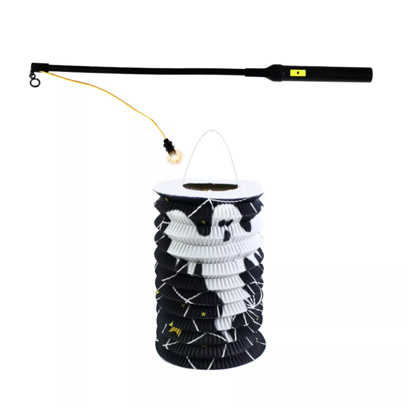 Lampion Halloween 15 cm se svítící hůlkou 40 cm RAPPA