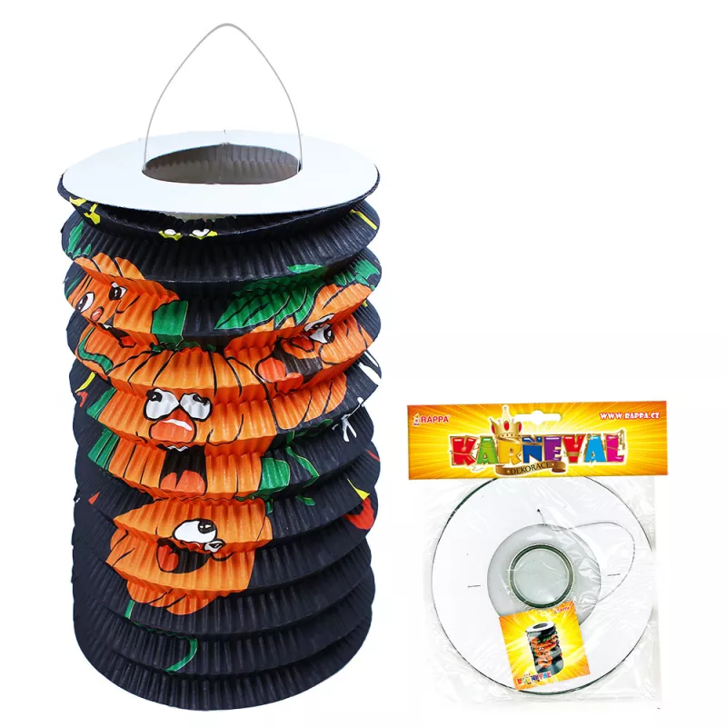 Lampion Halloween veselá dýně 15 cm RAPPA
