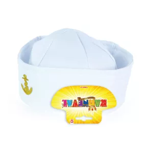 Čepice námořník bílá s kotvou pro dospělé RAPPA