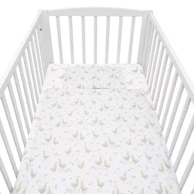 Bavlněný set do postýlky s výplní New Baby Husičky 90x120cm