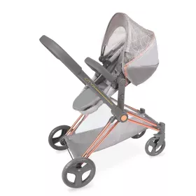 DeCuevas 81777 Skládací kočárek pro panenky 3 v 1 s batůžkem CITY X 2024 - 73 cm RAPPA