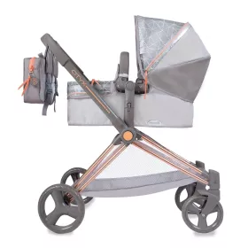 DeCuevas 81777 Skládací kočárek pro panenky 3 v 1 s batůžkem CITY X 2024 - 73 cm RAPPA