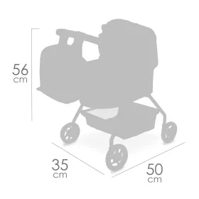 DeCuevas 86080 Můj první kočárek pro panenky s batůžkem COCO 2024 - 56 cm RAPPA