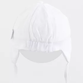 Dětská bavlněná čepička s kšiltem New Baby Casually dressed bílá