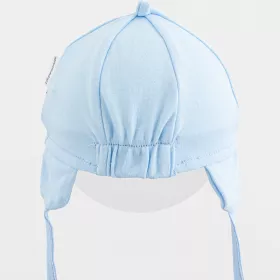 Dětská bavlněná čepička s kšiltem New Baby Casually dressed modrá