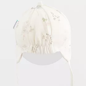 Dětská bavlněná čepička s kšiltem New Baby Zoe Bílá