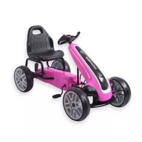Dětská šlapací motokára Go-kart Milly Mally Power růžová