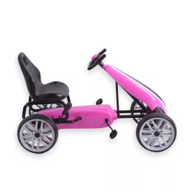 Dětská šlapací motokára Go-kart Milly Mally Power růžová