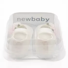 Kojenecké saténové capáčky New Baby Ivory Flowers 12-18 m Dle obrázku