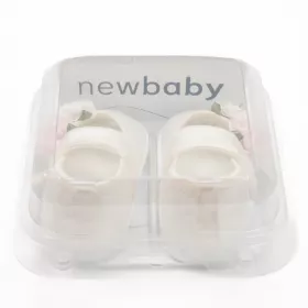 Kojenecké saténové capáčky New Baby Ivory Flowers 0-3 m Dle obrázku