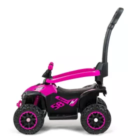 Dětské odrážedlo Baby Mix Mega Prime EVA s vodící tyčí žluté
