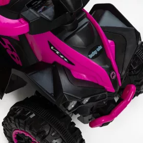 Dětské odrážedlo Baby Mix Mega Prime EVA s vodící tyčí červené