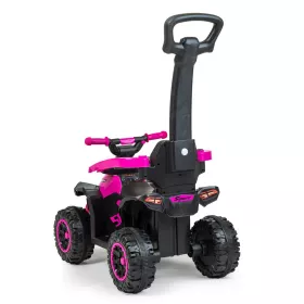 Dětské odrážedlo Baby Mix Mega Prime EVA s vodící tyčí žluté